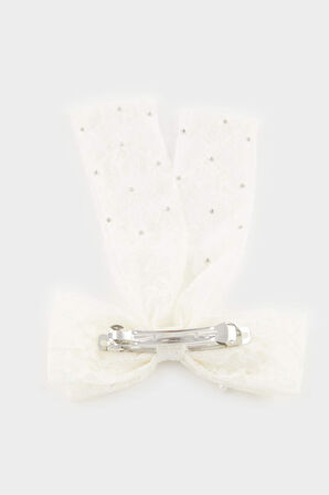 DeFacto Kadın Kurdele Görünümlü İncili Çıtçıtlı Toka E6801AXNSWT1