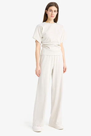 	Wide Leg Basic Düz Geniş Paça Premium Pantolon