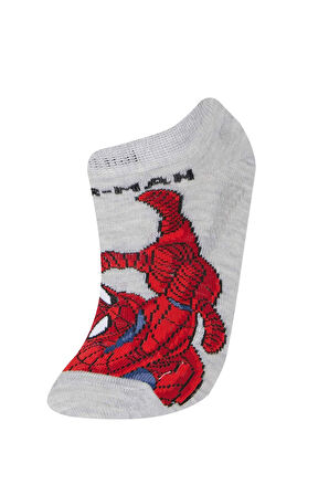 DeFacto Erkek Çocuk Marvel 3'lü Pamuklu Patik Çorap E5166A8NSKR1