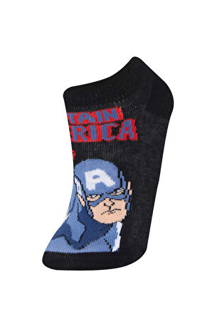DeFacto Erkek Çocuk Marvel 3'lü Pamuklu Patik Çorap E5166A8NSKR1