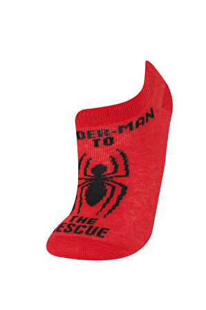 Erkek Çocuk Marvel Spiderman 3'lü Pamuklu Patik Çorap