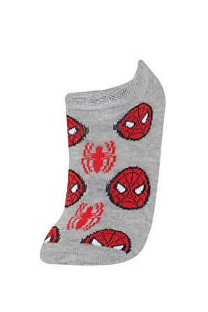 Erkek Çocuk Marvel Spiderman 3'lü Pamuklu Patik Çorap