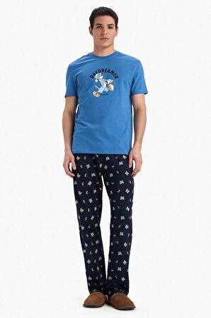 Tom & Jerry Pijama Takımı Kısa Kollu Üst Uzun Alt