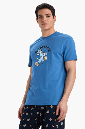 Tom & Jerry Pijama Takımı Kısa Kollu Üst Uzun Alt