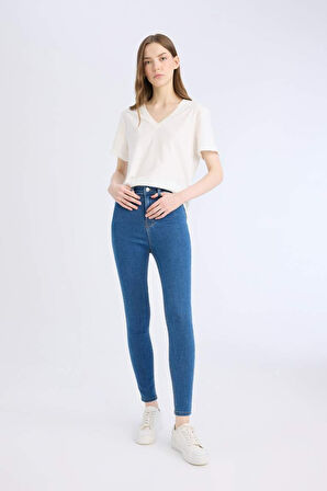 Defacto Kadın Jean Pantolon B7498AX/NM28 MID BLUE