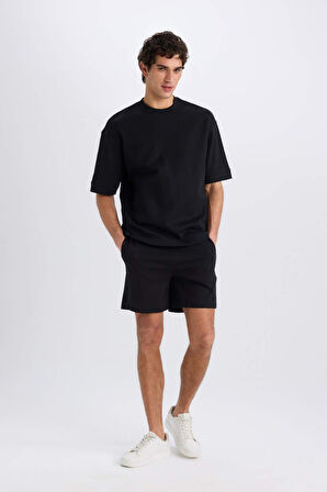 Regular Fit Düz Paça Şort