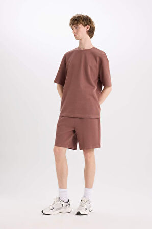 Regular Fit Düz Paça Şort