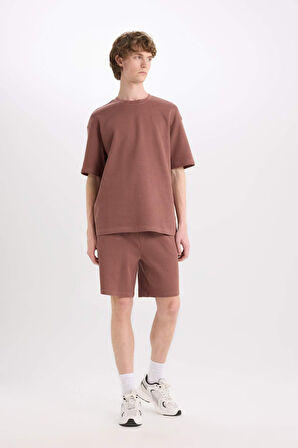 Regular Fit Düz Paça Şort