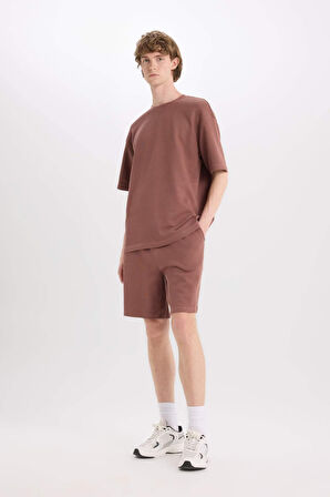 Regular Fit Düz Paça Şort