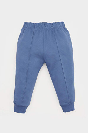 DeFacto Erkek Bebek 2'li Takım Baskılı Sweatshirt Esnek Belli Eşofman Altı D2599A525SPBE341