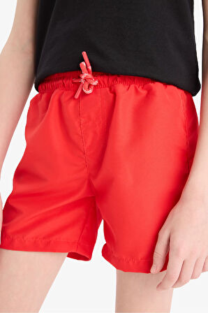 DeFacto Erkek Çocuk Basic Düz Deniz Şortu B7494A825HSRD227