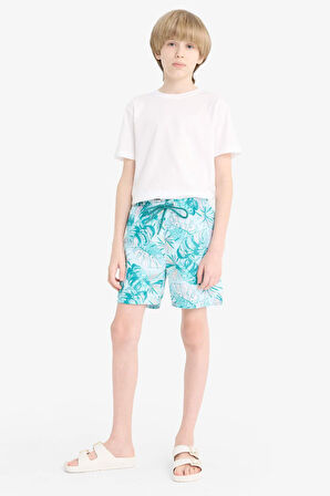 DeFacto Erkek Çocuk Floral Deniz Şortu E5182A825HSBE520
