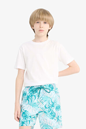 DeFacto Erkek Çocuk Floral Deniz Şortu E5182A825HSBE520