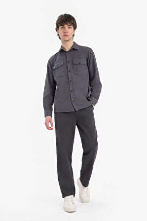 DeFacto Bol Rahat Kesim Wide Leg Geniş Paça Pamuklu Yazlık Keten Görünümlü Pantolon D7285AX25SPAR104