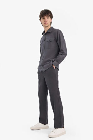 DeFacto Bol Rahat Kesim Wide Leg Geniş Paça Pamuklu Yazlık Keten Görünümlü Pantolon D7285AX25SPAR104