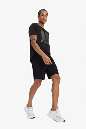 DeFactoFit Standart Fit Sporcu Kısa Paça Şort B1170AX25SPBK81
