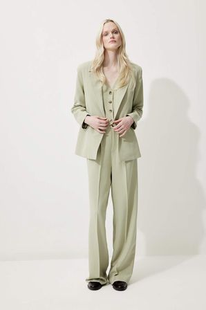 DeFacto Oversıze Keten Karışımlı Blazer Ceket Z2536AZ25SPKH176