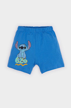 DeFacto Erkek Bebek Disney Lilo & Stitch 2'li Takım Kısa Kollu Tişört Beli Lastikli Şort E7145A525SMER85