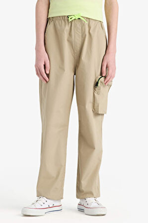 DeFacto Erkek Çocuk Kargo Cepli Jogger Paça Paraşüt Pantolon E1556A825SMKH271