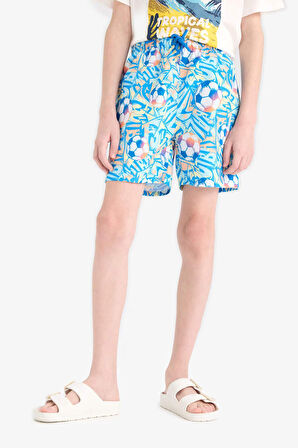 DeFacto Erkek Çocuk Desenli Deniz Şortu E5185A825HSTR124