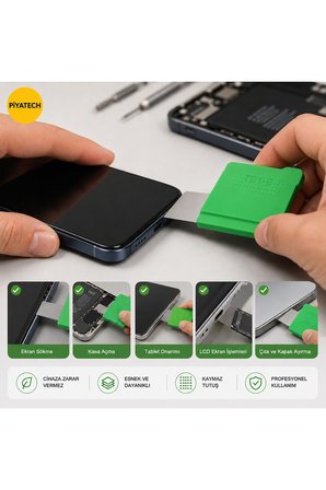 TD1-B Profesyonel Cep Telefonu Tablet Ekran Sökme Kasası Açma Aparatı Esnek Metal Çelik Pens 4.5 X 4 Cm 0.5 Mm