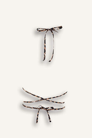 DeFacto Leopar Desenli Bikini Üstü-Fall in Love A0695AX25SPBK81