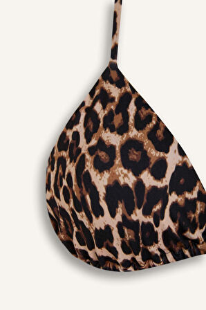DeFacto Leopar Desenli Bikini Üstü-Fall in Love A0695AX25SPBK81