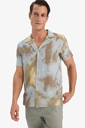 DeFacto Modern Fit Polo Yaka Aerobin Yazlık Kısa Kollu Gömlek E1220AX25SMBE215