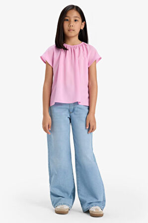 DeFacto Kız Çocuk Kısa Kollu Bluz E6853A825SMPN450