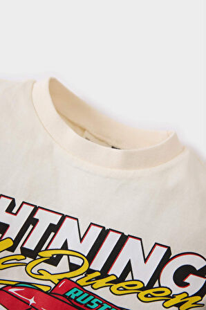 DeFacto Erkek Bebek Cars 2'li Takım Kısa Kollu Tişört Beli Lastikli Şort E6919A525SMER134