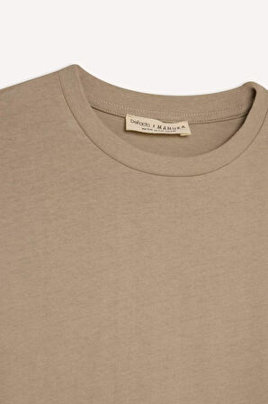 DeFacto Regular Fit Bisiklet Yaka Basic Düz Uzun Kollu Tişört Tunik D4897AX24WNKH479