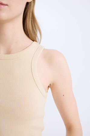 DeFacto Fitted Halter Yaka Fitilli Kaşkorse Atlet U0357AZ25SMBG286