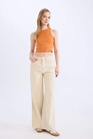 DeFacto Fitted Halter Yaka Fitilli Kaşkorse Atlet U0357AZ25SMOG138