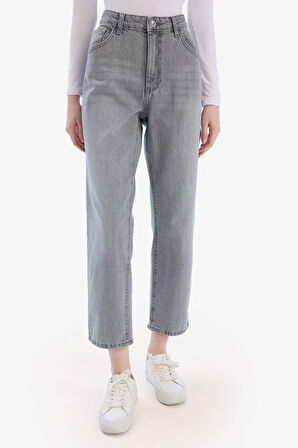 Boyfriend Normal Bel Düz Paça Uzun Jean Pantolon