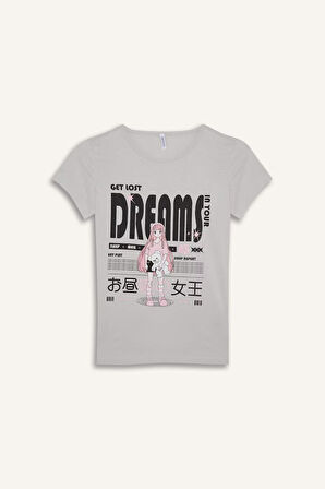 Kız Çocuk Regular Fit Desenli 2'li Pijama Takımı