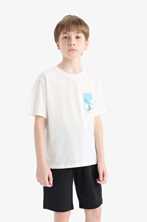 DeFacto Erkek Çocuk Beli Lastikli Şort E0161A825SMBK27