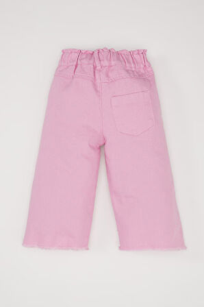 Kız Bebek Wide Leg Geniş Bol Paça Gabardin Pantolon