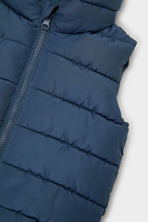 Erkek Bebek Su Geçirmez Tafta Kapüşonlu Şişme Yelek