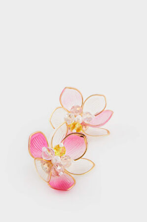 DeFacto Kadın Pembe Çiçekli Küpe E8048AXNSPN101