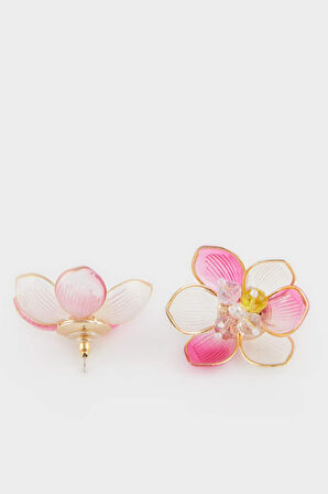 DeFacto Kadın Pembe Çiçekli Küpe E8048AXNSPN101