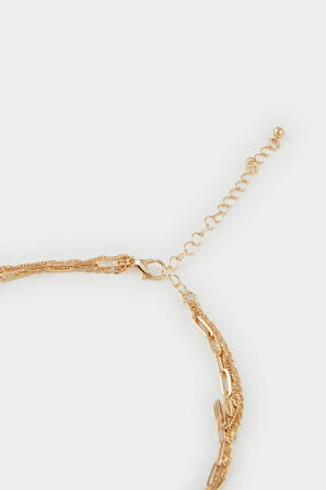 Kadın 3'lü Gold Kolye