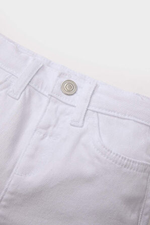 DeFacto Erkek Bebek Beyaz Jean Şort C2286A525SMWT34