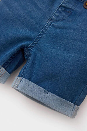 DeFacto Erkek Bebek Pantolon Askılı Jean Şort C2289A525SMNM28