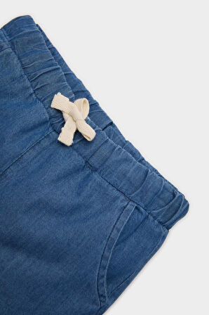 DeFacto Erkek Bebek Beli Lastikli Jean Şort E6837A525SMBE394