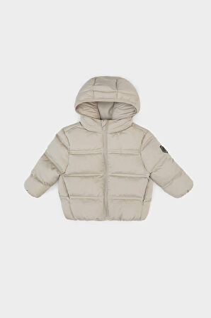 Erkek Bebek Kapüşonlu Fermuarlı Mont