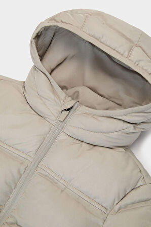 Erkek Bebek Kapüşonlu Fermuarlı Mont