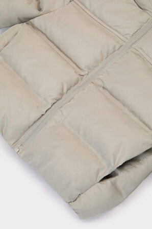 Erkek Bebek Kapüşonlu Fermuarlı Mont