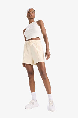 DeFactoFit NBA Boston Celtics Crop Top Bisiklet Yaka Fitilli Kaşkorse Sporcu Atlet D8802AX25SPER105