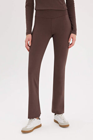 Coool Flare Fit Esnek Belli İspanyol Paça Ribana Pantolon