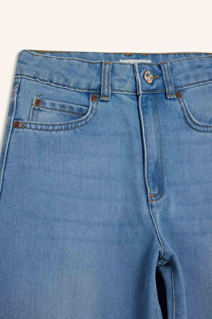 Kız Çocuk Wide Leg Geniş Paça Jean Pantolon
